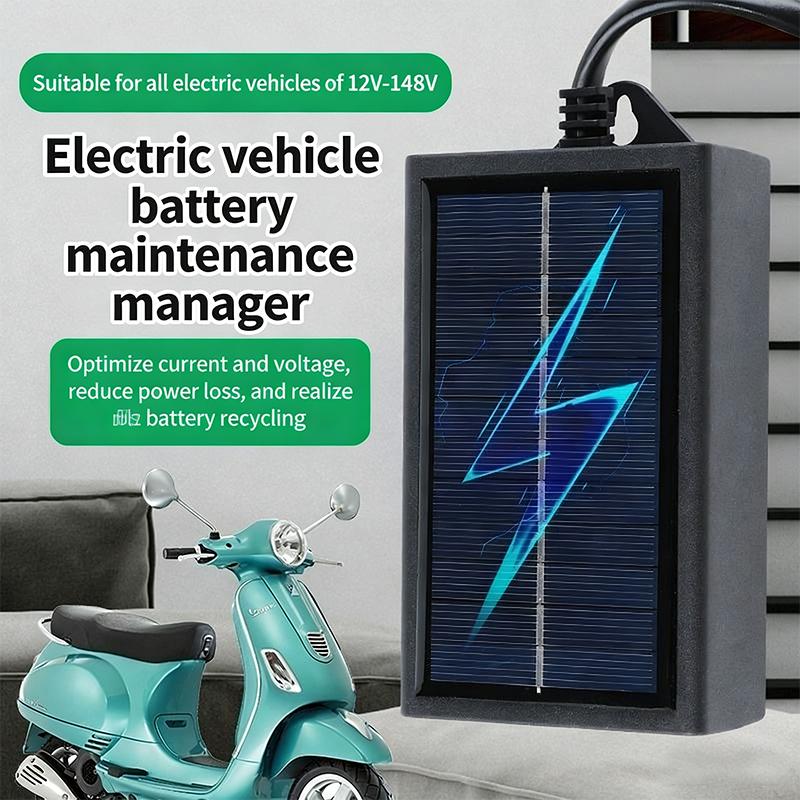 Outdoor Power Repair - เครื่องชาร์จแบตเตอรี่พลังงานแสงอาทิตย์ 12V 24V สำหรับรถยนต์ไฟฟ้า พร้อมฟังก์ชันซ่อมแซมอัจฉริยะ อุปกรณ์จำเป็นสำหรับการเดินทางกลางแจ้ง