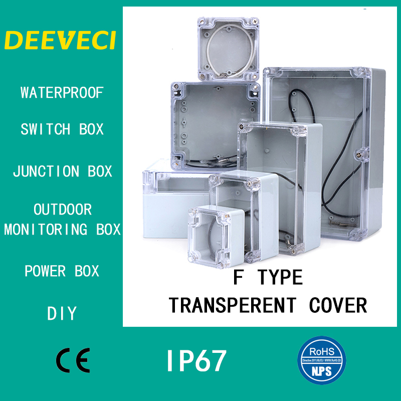 Outdoor Power Board Box - โปร่งใสกันน้ํากลางแจ้งEnclosureกล่องพลาสติกอิเล็กทรอนิกส์กรณีเครื่องมือไฟฟ้ากล่องกล่องที่อยู่อาศัย