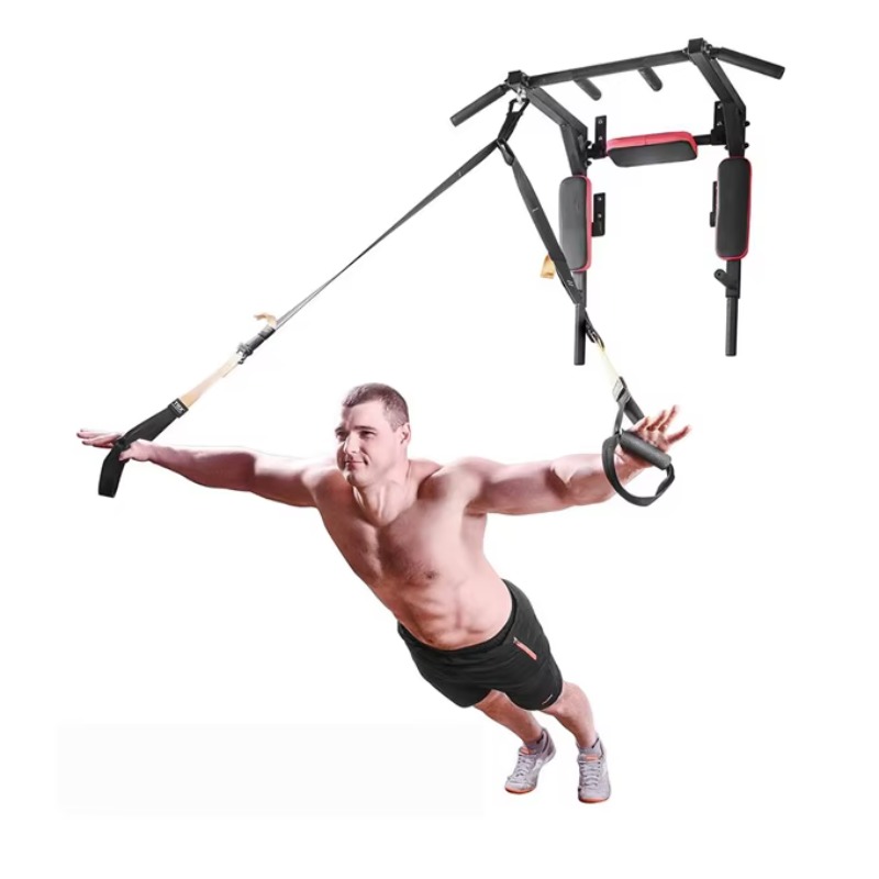 Outdoor Power Tower Pull Up Bar - บาร์โหนติดผนังกลางแจ้งและแท่นดิป
