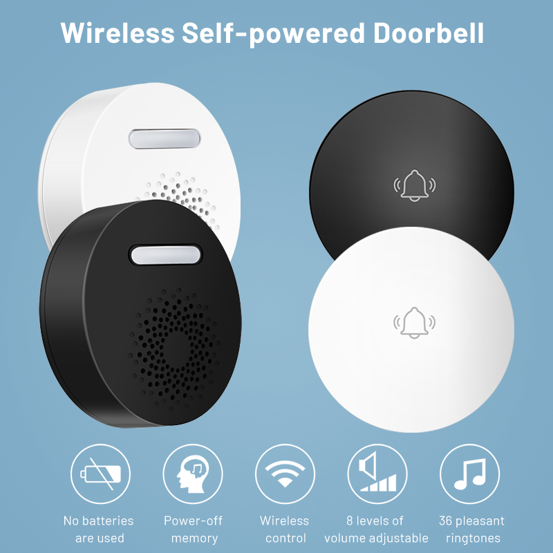 Outdoor Power Wash - Wireless Doorbell ไม่ต้องใช้แบตเตอรี่ EU/US ปลั๊กไร้สาย Self-Powered