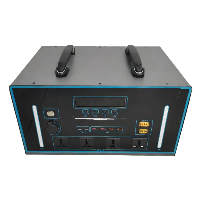 Outdoor Power Station - แบตเตอรี่ AC 2000w 2500w Lifepo4 พร้อมระบบ