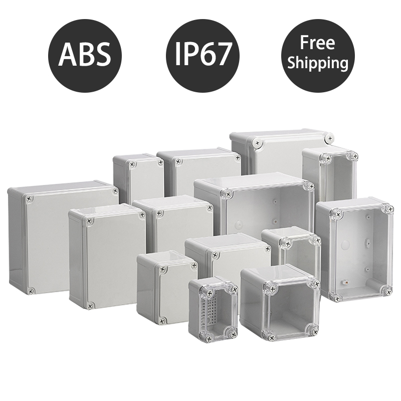 Outdoor Power Board Box - กล่องพลาสติกกันน้ำโครงการ IP67อิเล็กทรอนิกส์กล่องหุ้มอุปกรณ์อิเล็กทรอนิกส์ไฟฟ้า ABS กลางแจ้งกล่องเชื่อมต่อของบ้าน