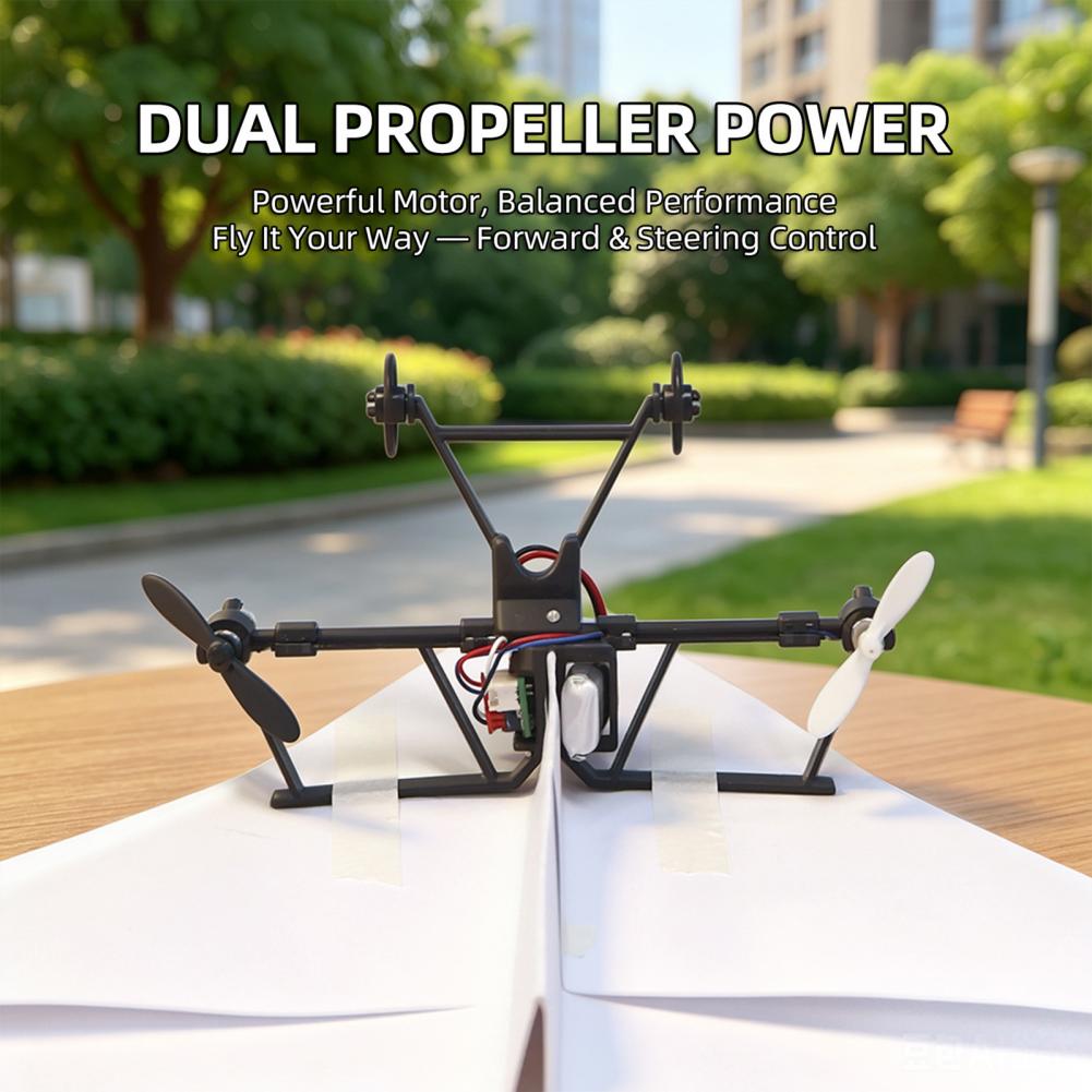 Outdoor Power Parts - ชุดเครื่องบินกระดาษบังคับวิทยุ พลังงานไฟฟ้า DIY พับได้ บินระยะไกล เสถียร