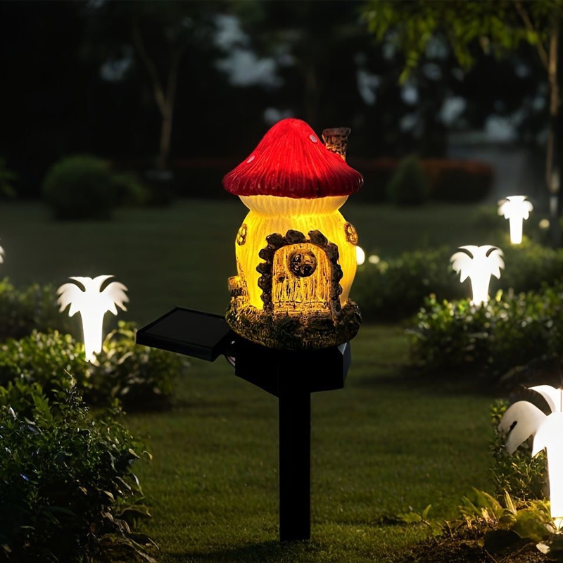 ไฟเห็ดพลังงานแสงอาทิตย์สำหรับต - Outdoor Yard Power Stake บทวิจารณ์และราคา