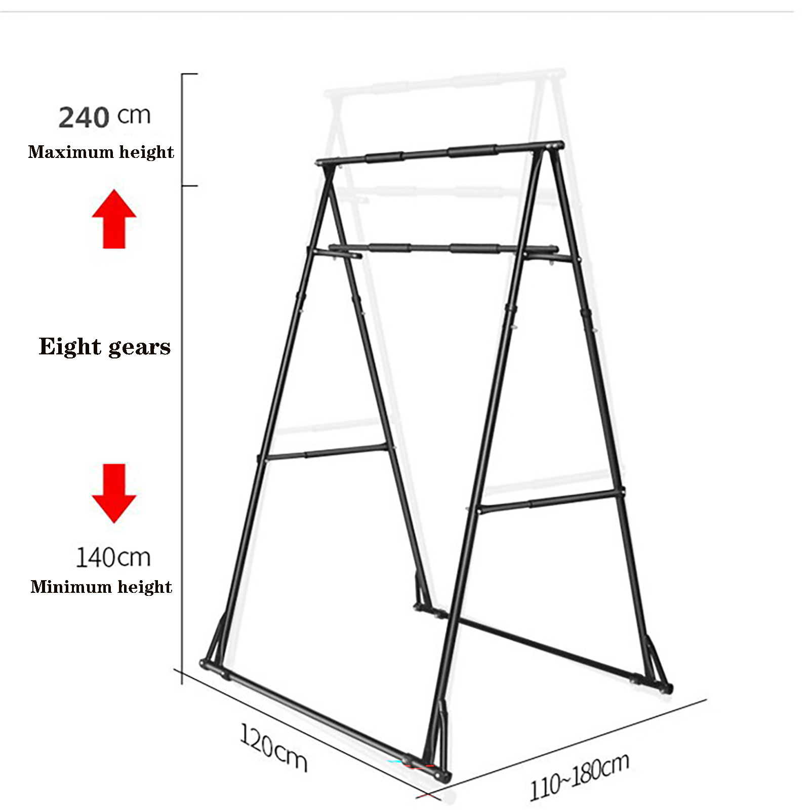 บาร์โหนพับได้สำหรับออกกำลังกาย - Outdoor Power Tower Pull Up Bar บทวิจารณ์และราคา