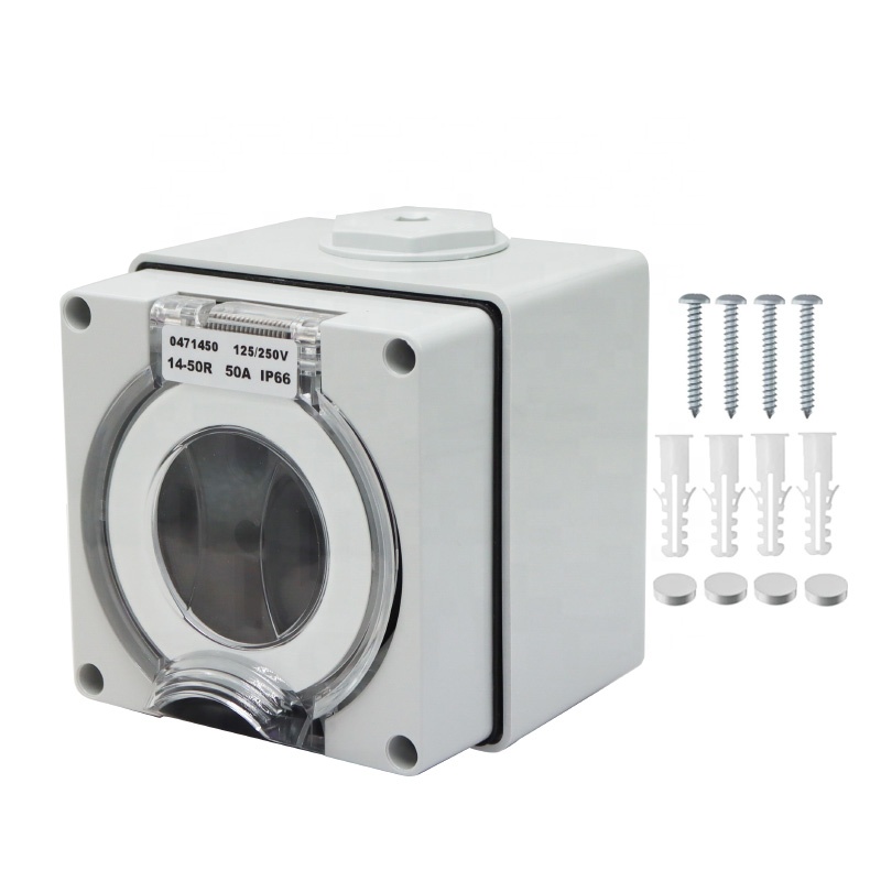 กล่องต่อไฟสำหรับรถบ้าน 50 แอมป - Outdoor Power Outlet Box บทวิจารณ์และราคา