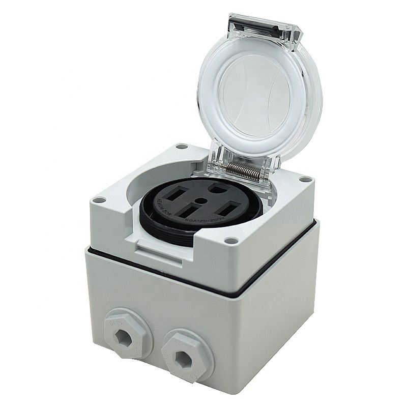 กล่องต่อไฟสำหรับรถบ้าน 50 แอมป - Outdoor Power Outlet Box บทวิจารณ์และราคา