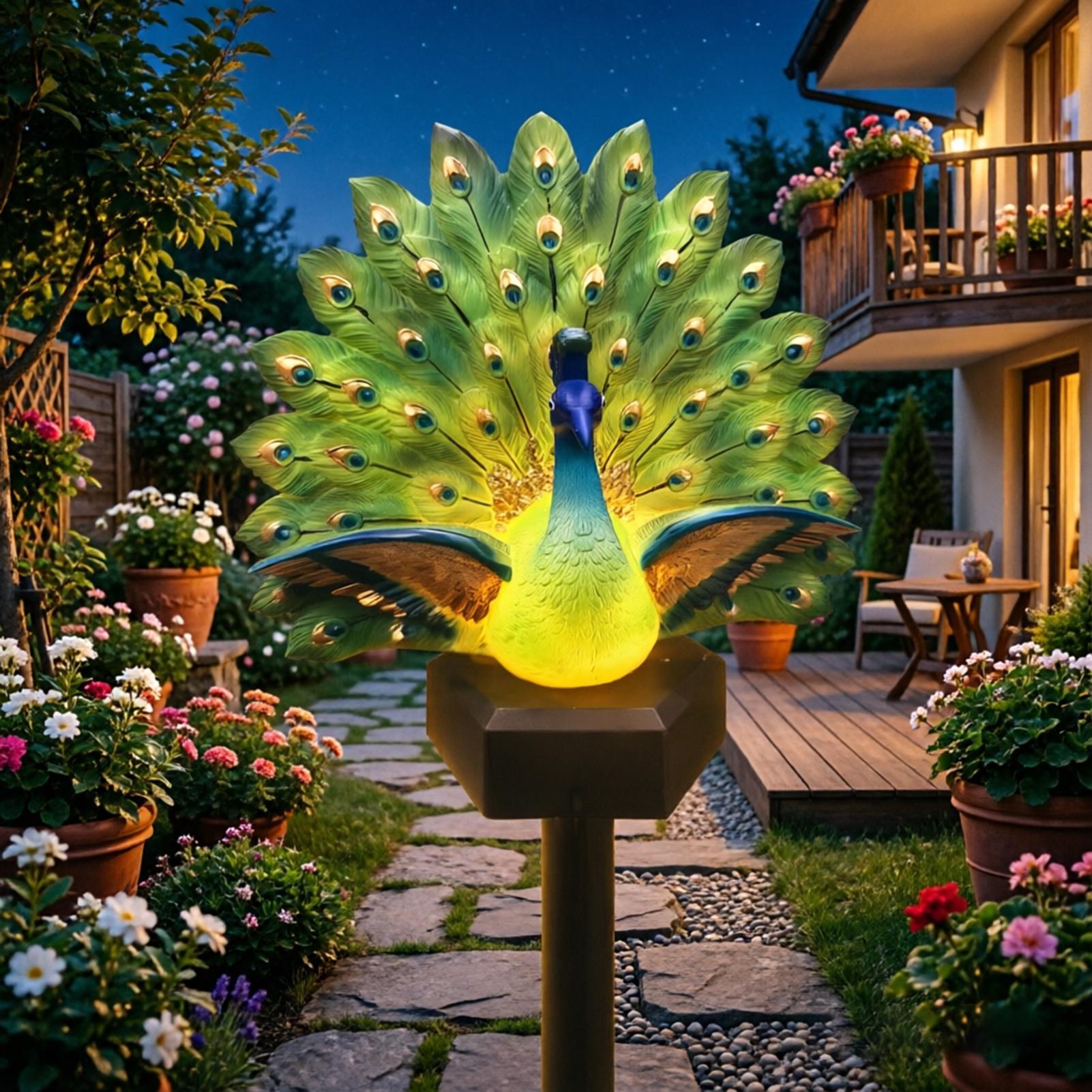 ประติมากรรมนกพลังงานแสงอาทิตย์ - Outdoor Yard Power Stake บทวิจารณ์และราคา