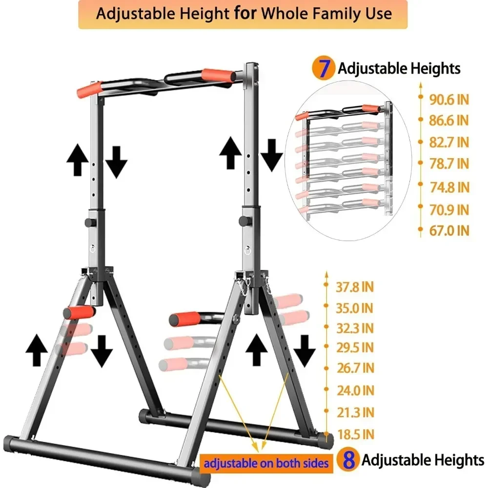 แท่นออกกำลังกายแบบพับได้ พร้อม - Outdoor Power Tower Pull Up Bar บทวิจารณ์และราคา