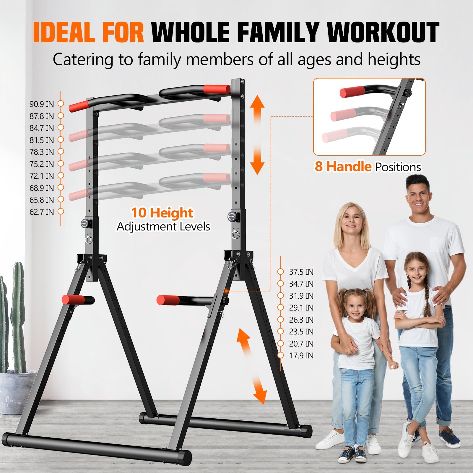 แท่นออกกำลังกายพับได้แบบปรับระ - Outdoor Power Tower Pull Up Bar บทวิจารณ์และราคา