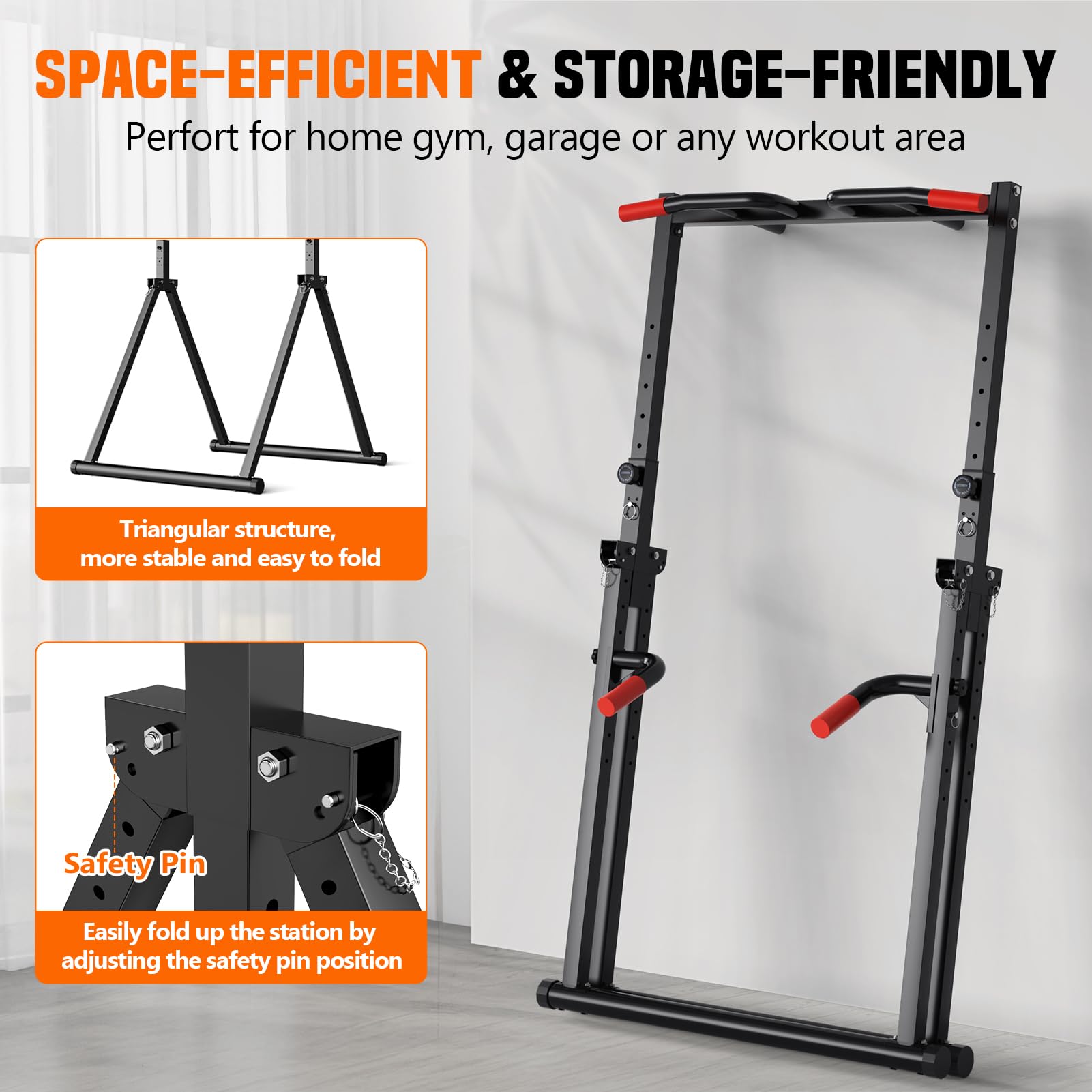 แท่นออกกำลังกายพับได้แบบปรับระ - Outdoor Power Tower Pull Up Bar บทวิจารณ์และราคา