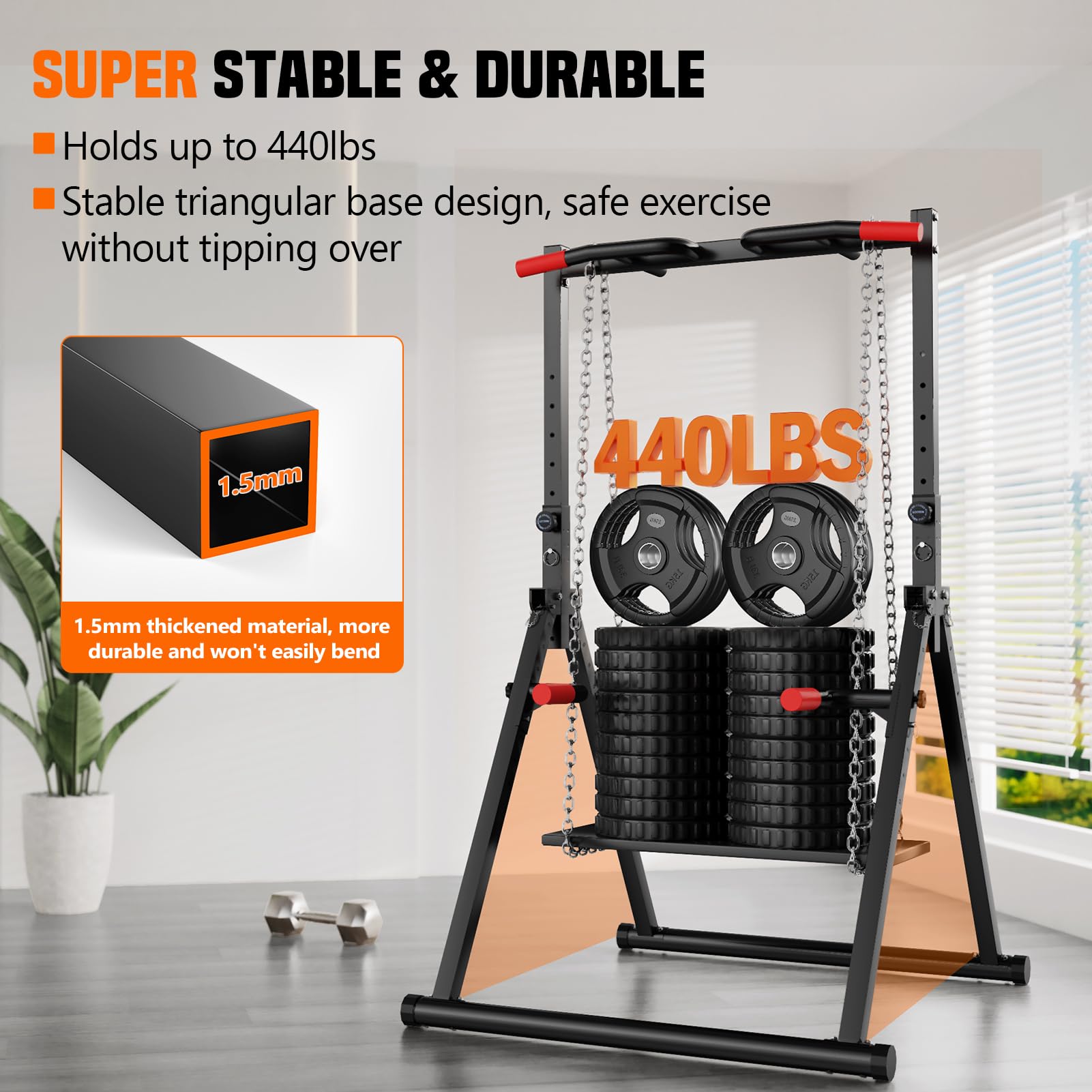 แท่นออกกำลังกายพับได้แบบปรับระ - Outdoor Power Tower Pull Up Bar บทวิจารณ์และราคา