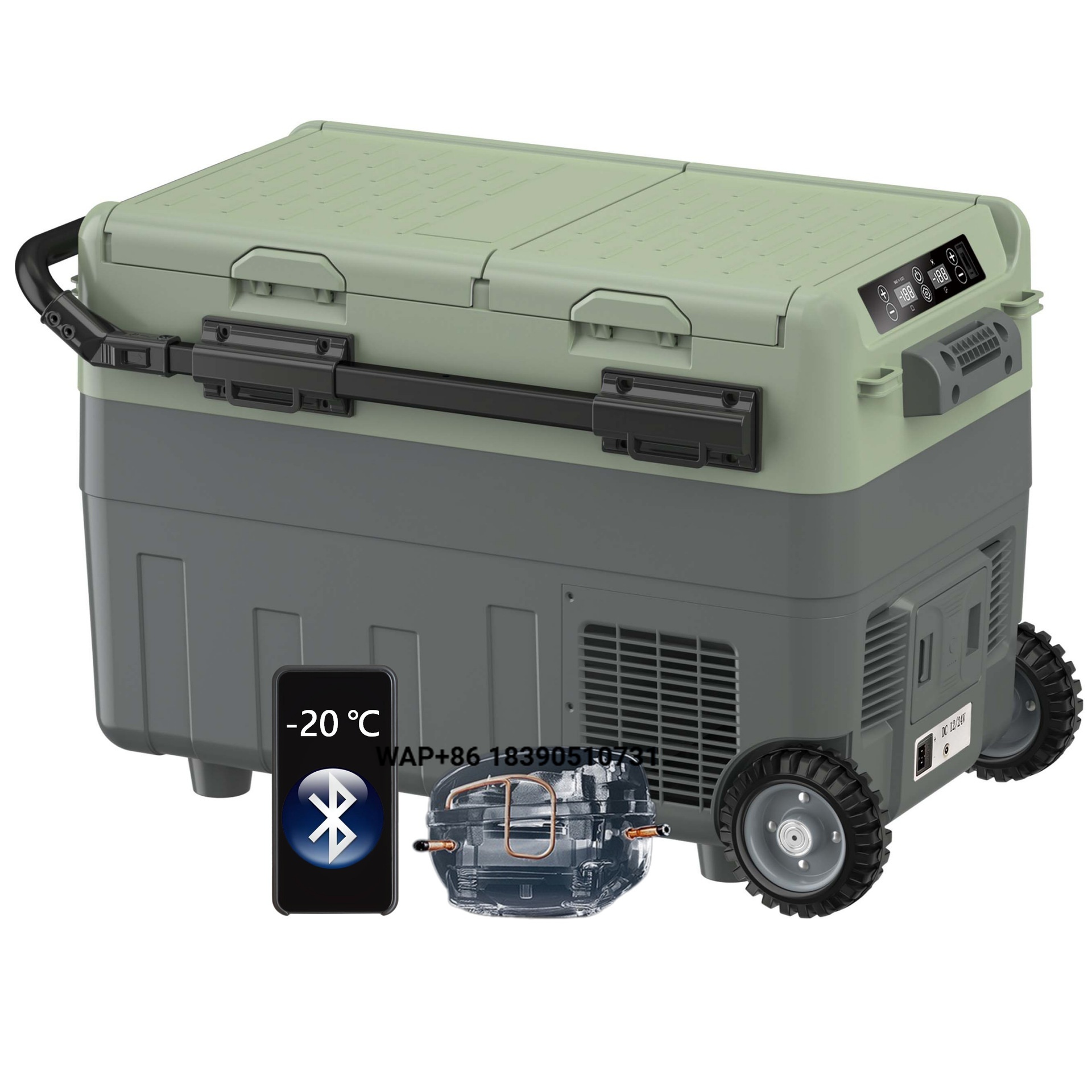 ตู้เย็นพกพาสำหรับรถยนต์แบบสองช - Outdoor Power Wheels บทวิจารณ์และราคา