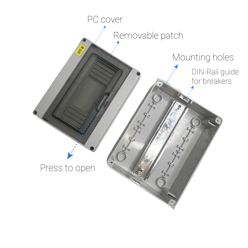 กล่องกระจายไฟ IP65 สำหรับเบรกเ - Outdoor Power Board Box บทวิจารณ์และราคา