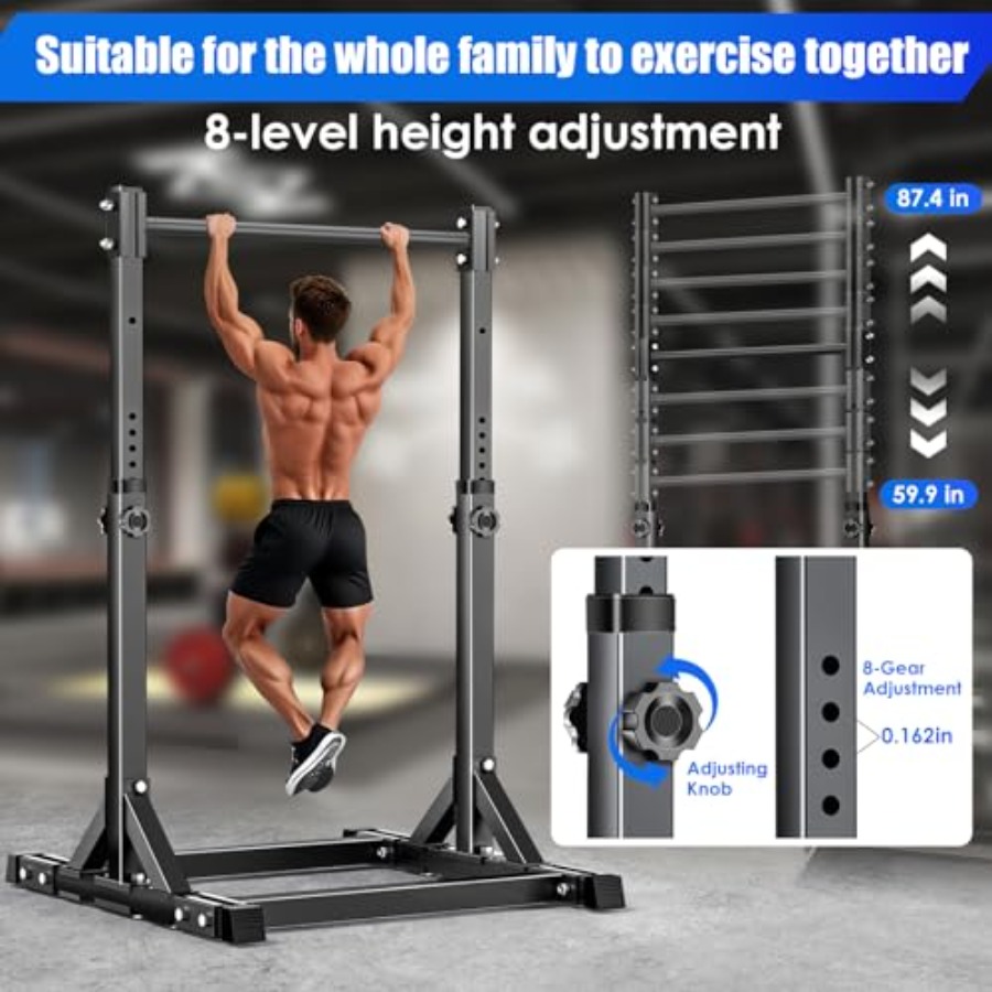 บาร์โหนปรับระดับได้แบบตั้งพื้น - Outdoor Power Tower Pull Up Bar บทวิจารณ์และราคา
