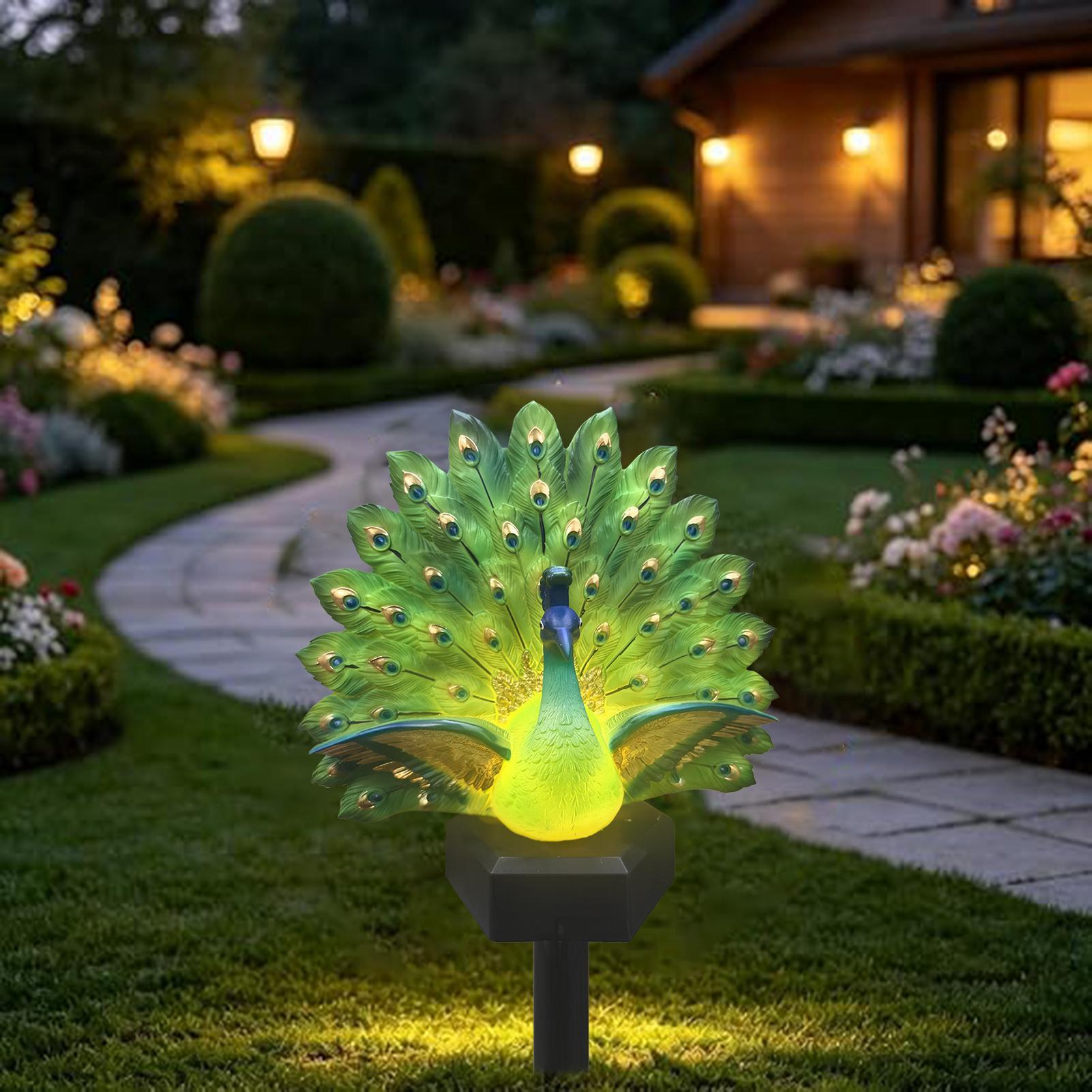 ของตกแต่งสวนรูปนกพลังงานแสงอาท - Outdoor Yard Power Stake บทวิจารณ์และราคา