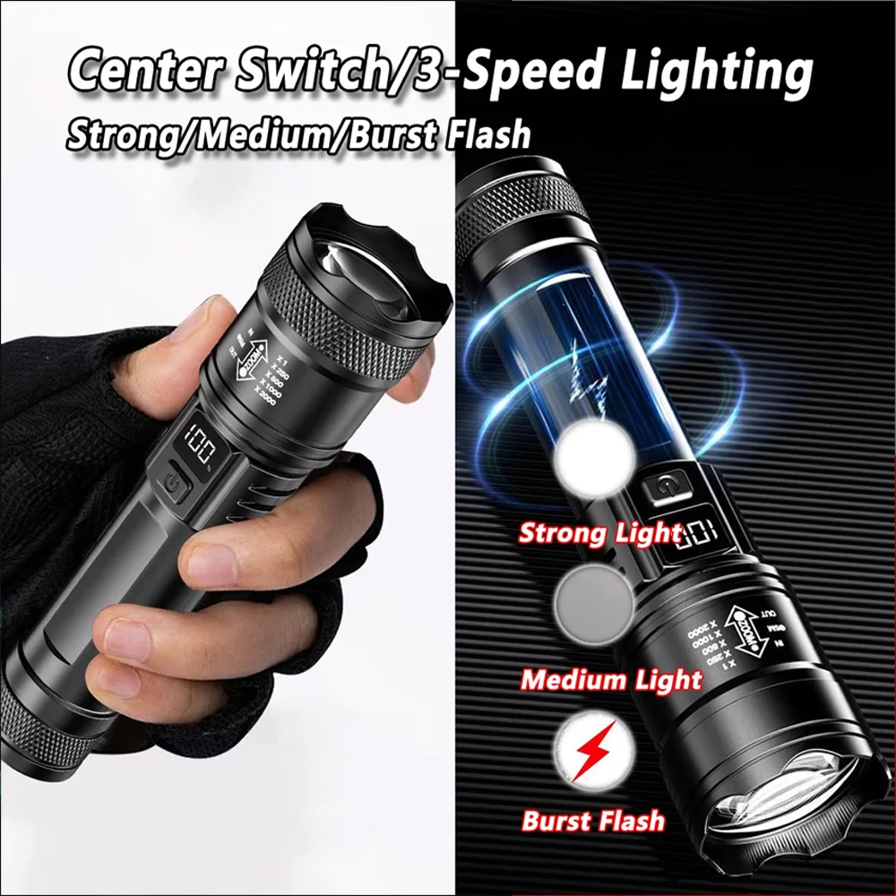 ไฟฉาย LED แบบชาร์จไฟได้ ไฟฉายซ - Outdoor Power Supply บทวิจารณ์และราคา