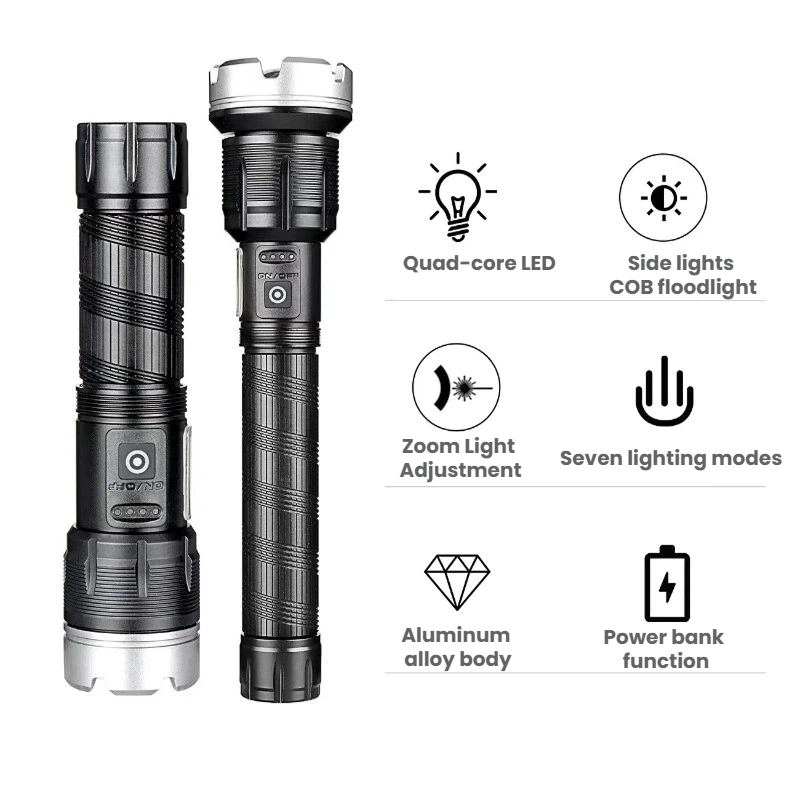 ไฟฉาย LED กำลังสูงแบบยืดหดได้  - Outdoor Power Meter บทวิจารณ์และราคา